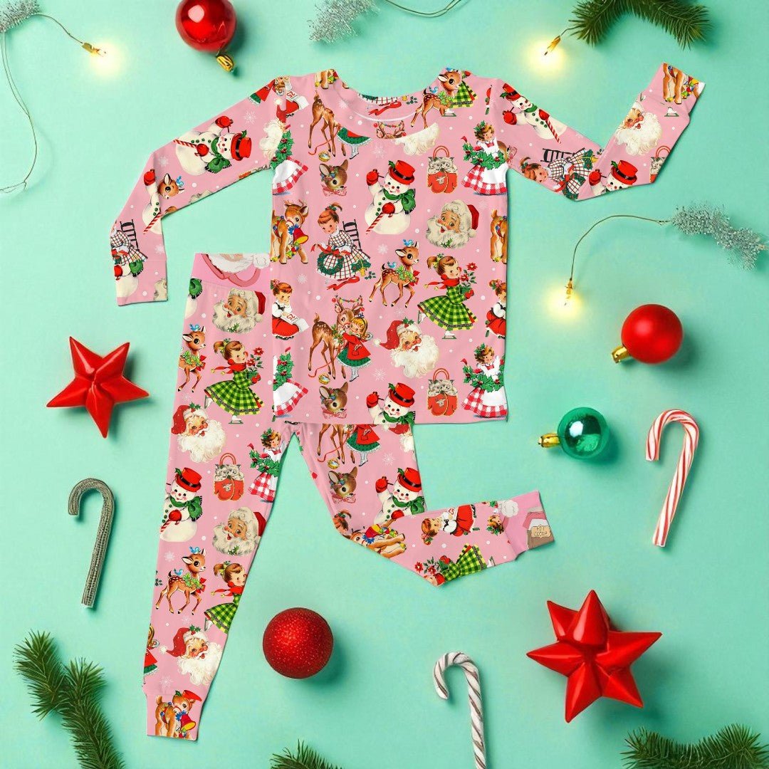 Christmas Past | Modal 2 - Piece Pajama Set - Bunny Knots