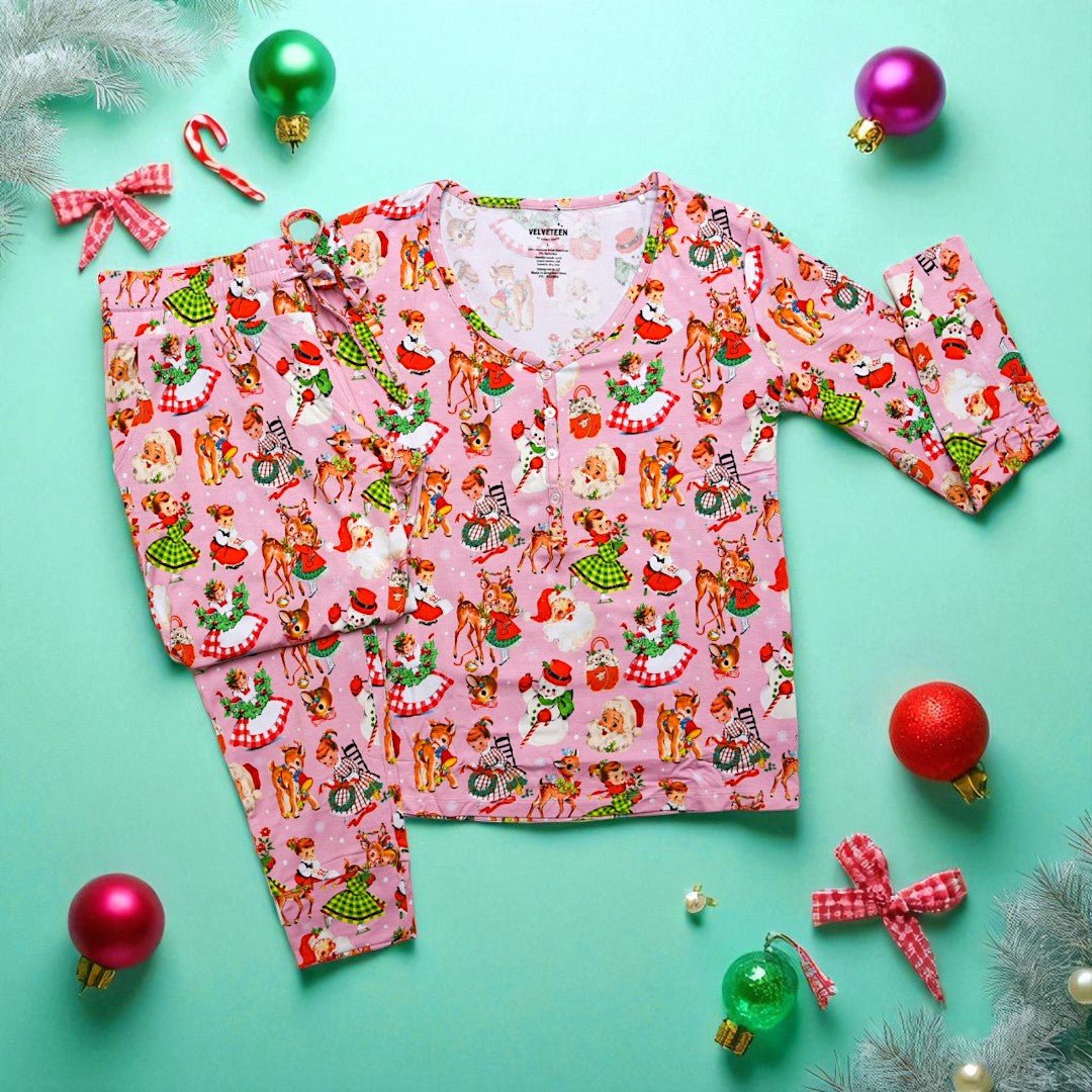 Christmas Past | Women's Modal Pajama Set - Bunny Knots