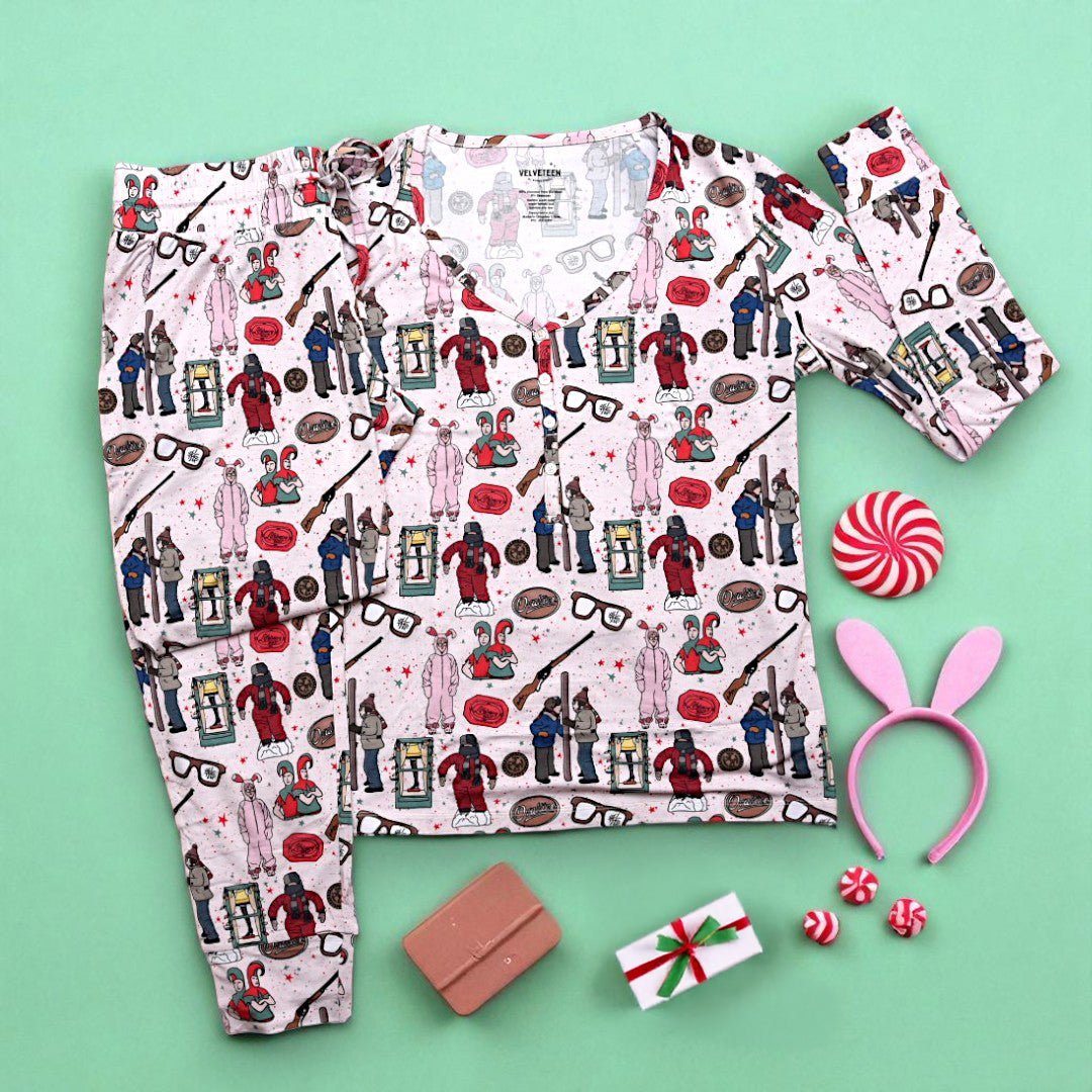 Ooh, Fudge | Women's Modal Pajama Set - Bunny Knots