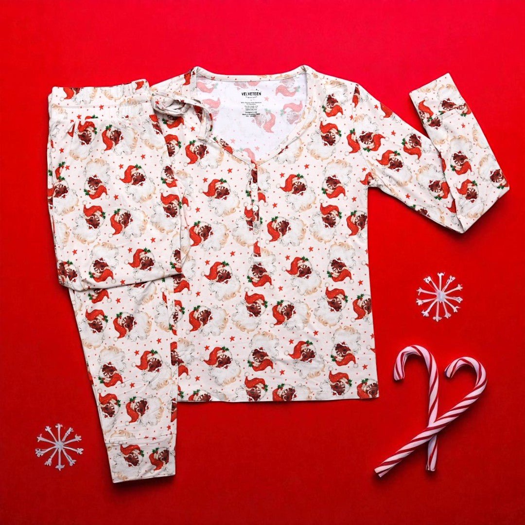 Santa's Star | Women's Modal Pajama Set - Bunny Knots