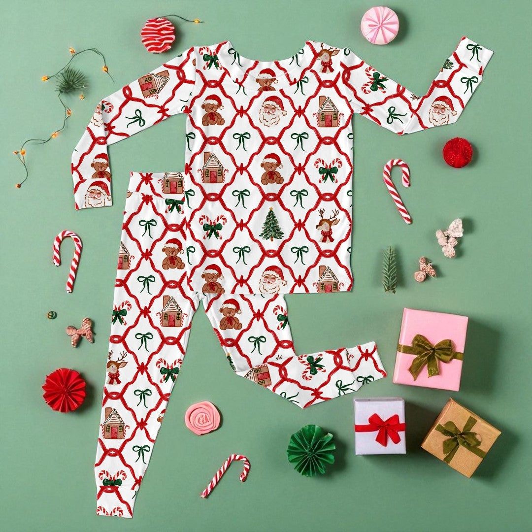 Santa's Whimsy Village | Modal 2-Piece Pajama Set