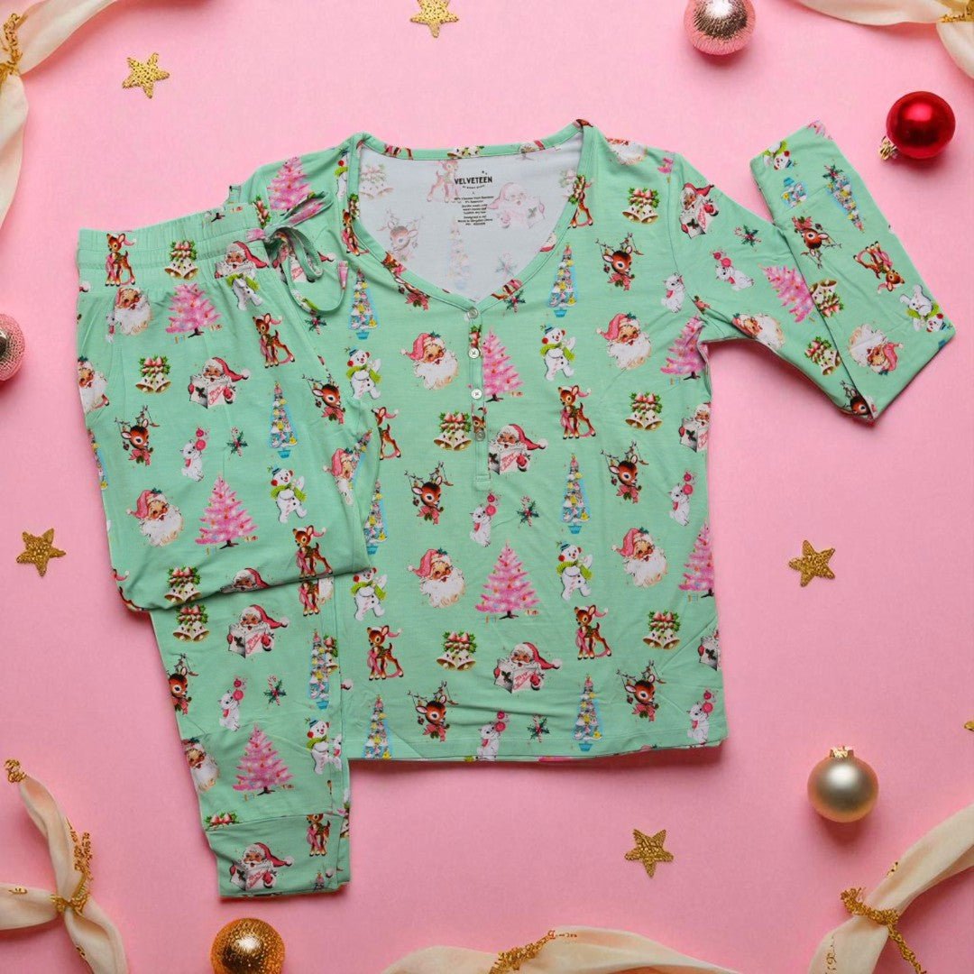 Atomic Joy | Women's Modal Pajama Set - Bunny Knots