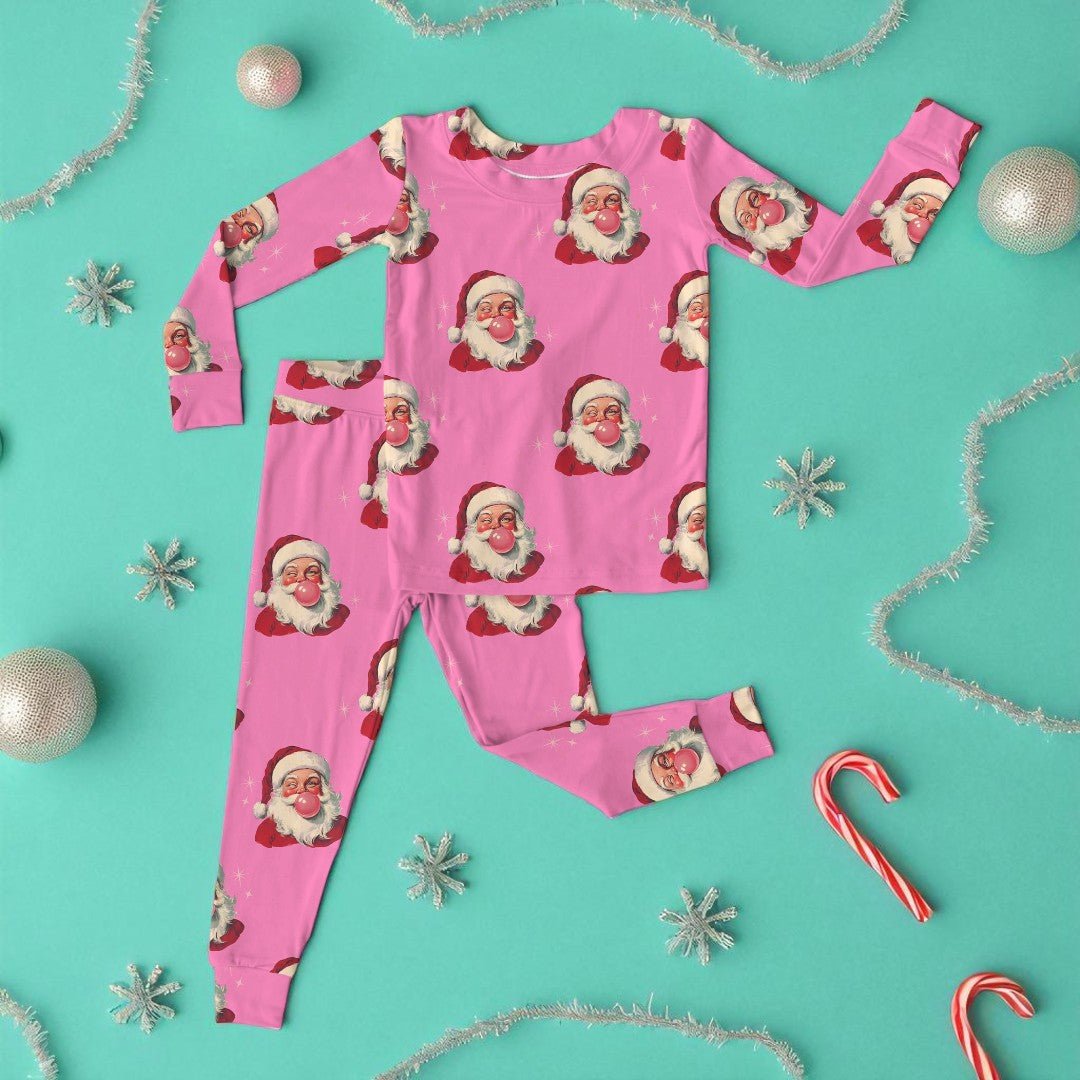 Gumdrop Pop (Pink) | Modal 2 - Piece Pajama Set - Bunny Knots