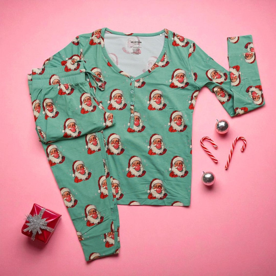 Gumdrop Pop (Teal) | Women's Modal Pajama Set