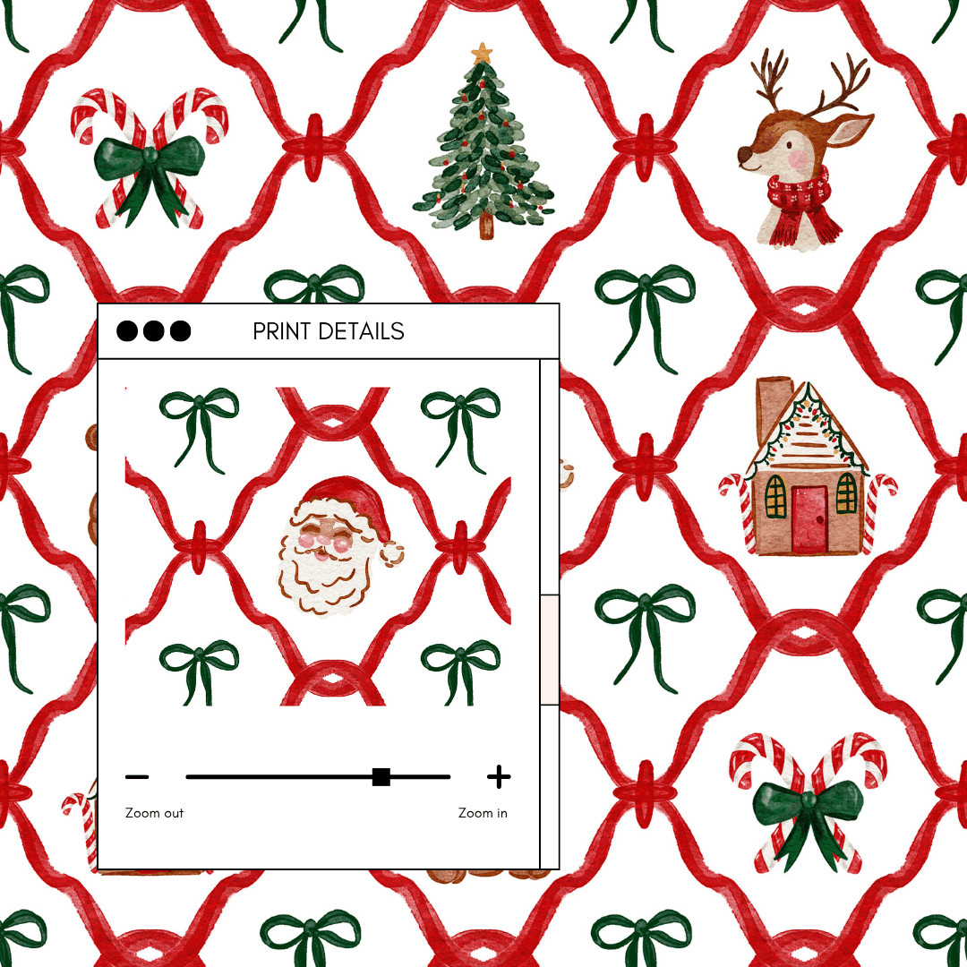 Santa's Whimsy Village | Women's Modal Pajama Set - Bunny Knots