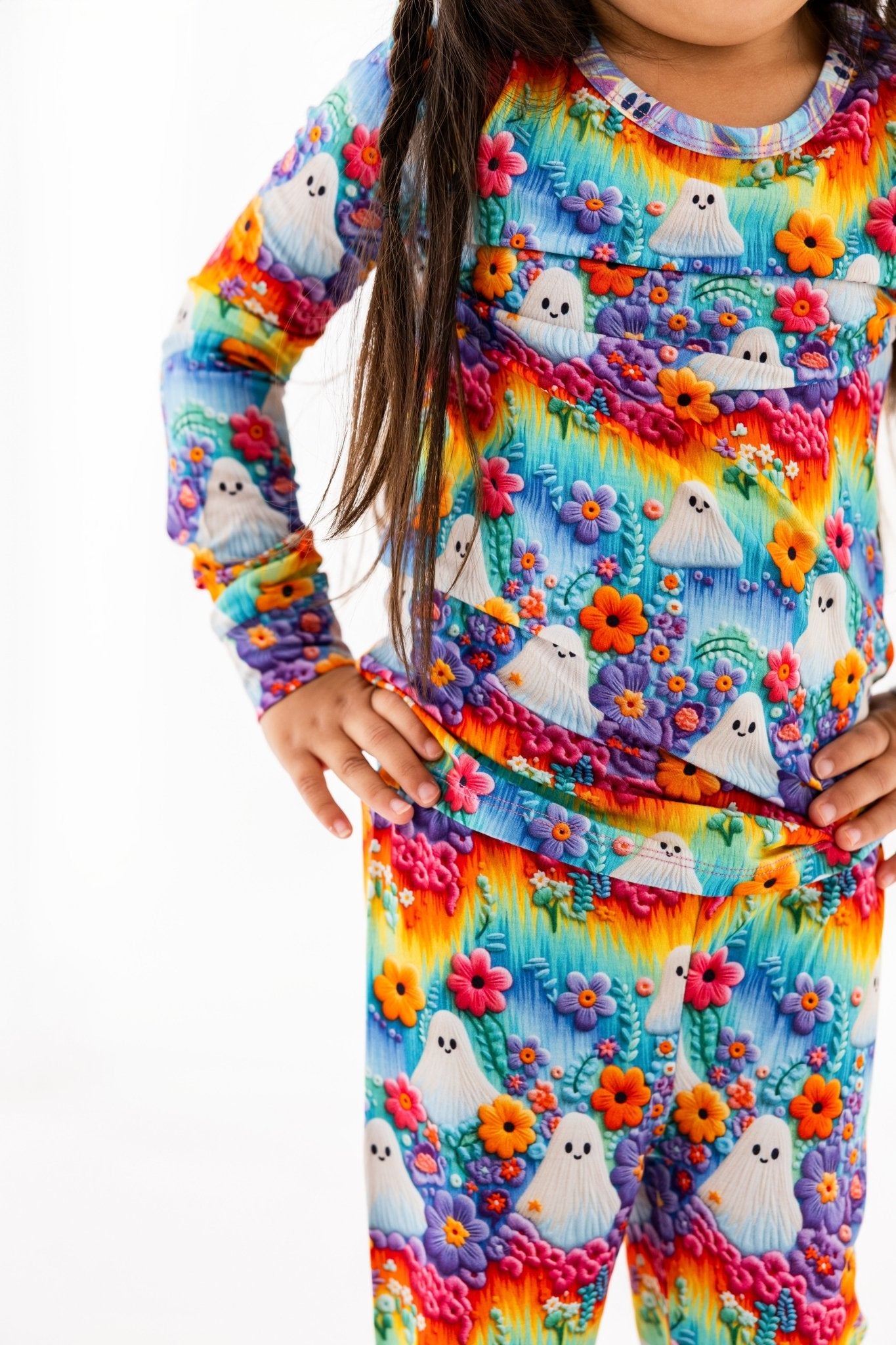 Little Haunts | 2 - Piece Pajama Lounge Set - Bunny Knots