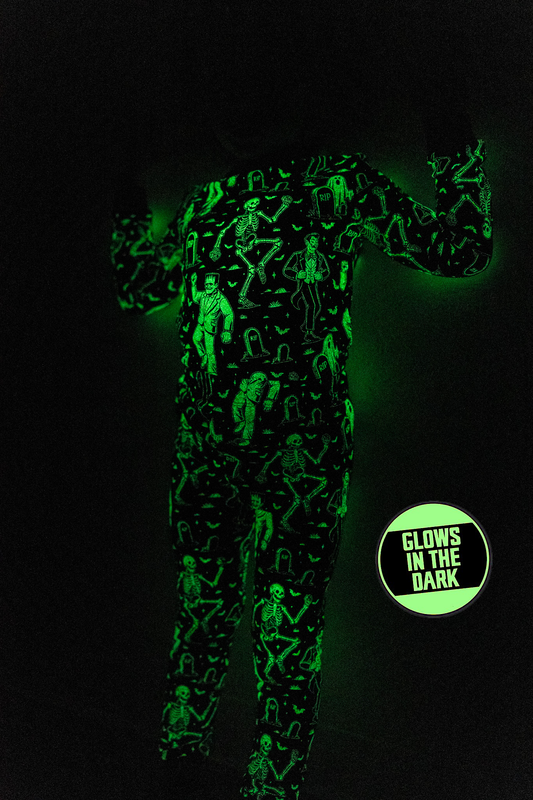 Ghoulish Grooves GLOW-IN-THE-DARK | 2-Piece Pajama Lounge Set