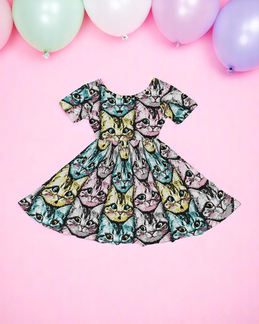 Prim & Purr Twirl Dress