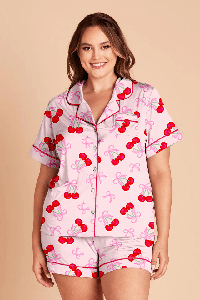 Mon Cheri | Women's Lounge Short Set - Bunny Knots