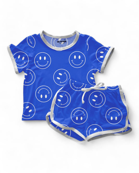 Don't Be Blue | Bamboo Retro Shortie Set