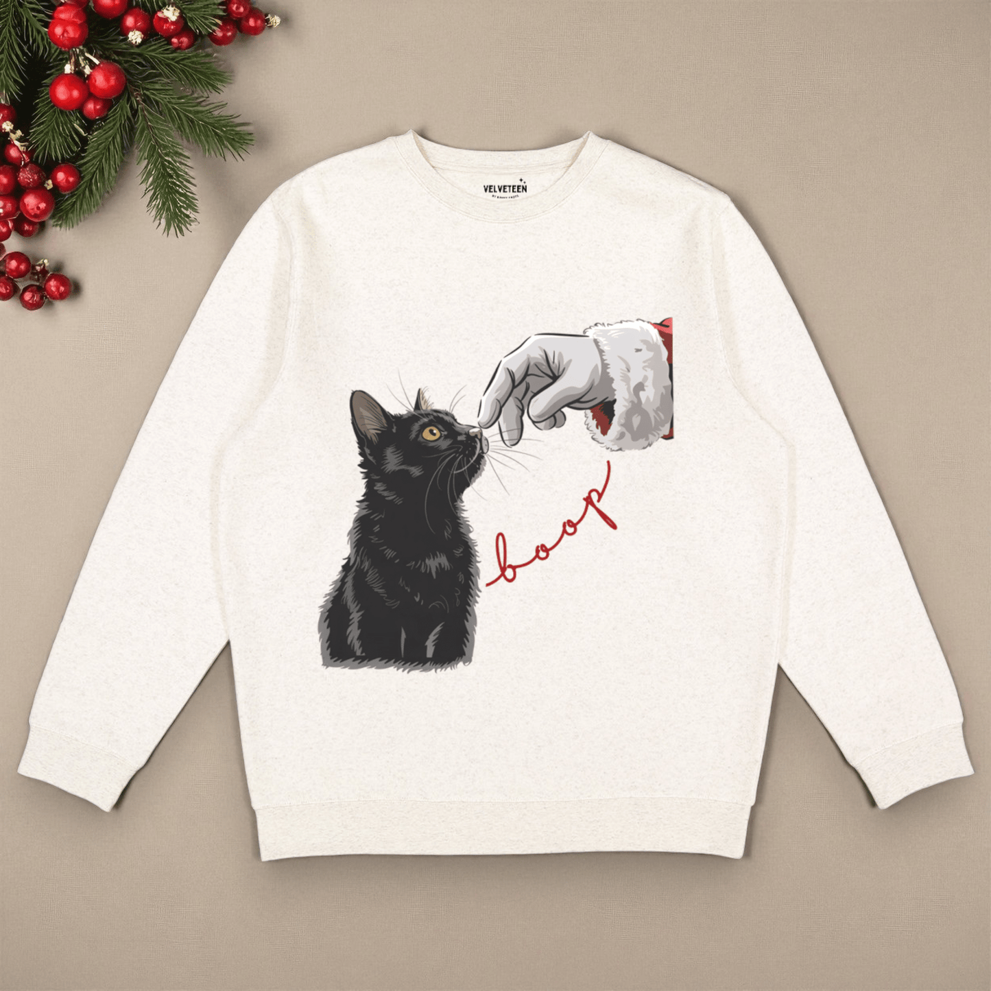 Santa Boop Crewneck Sweatshirt - Bunny Knots