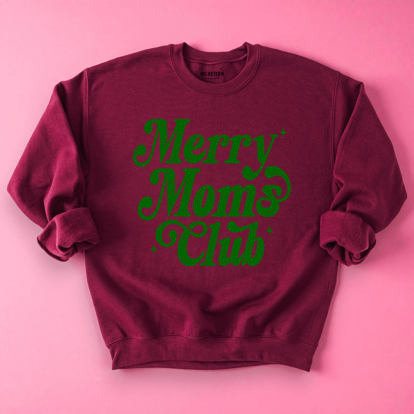 Merry Moms Club Crewneck Sweatshirt - Bunny Knots