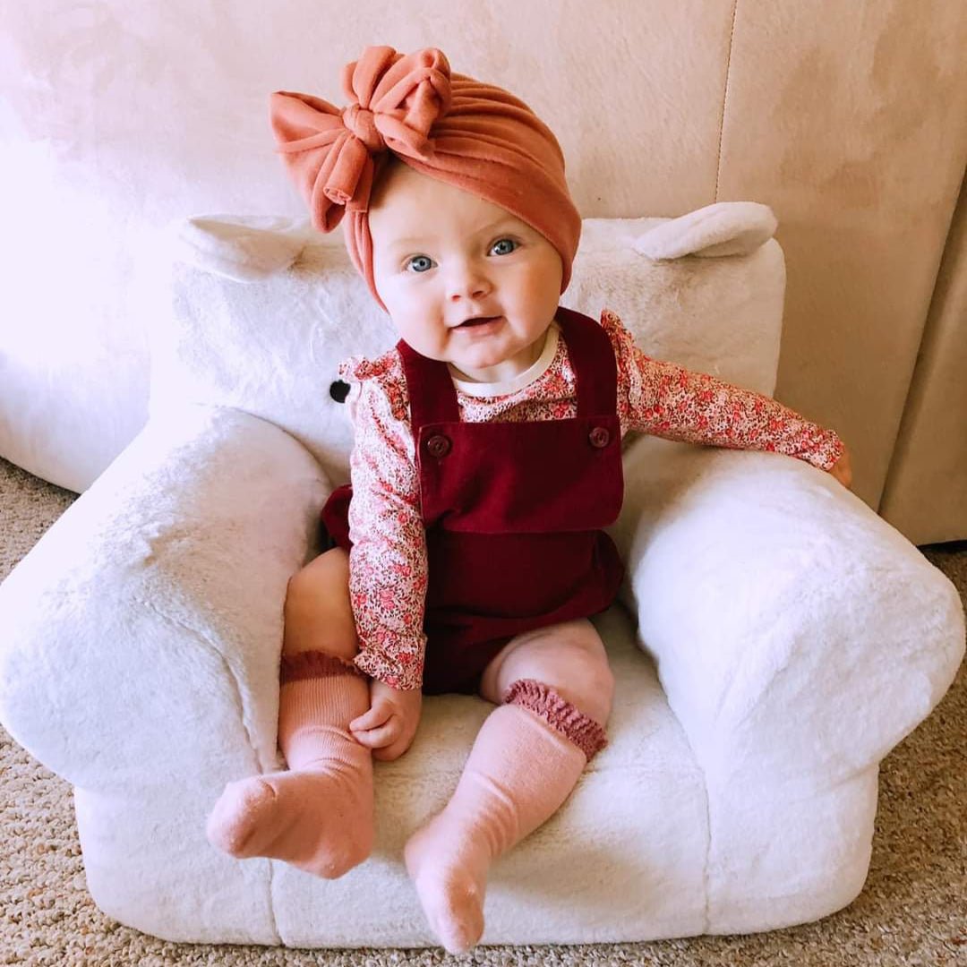 Tate | Carnation Rose | Cashmere Headwrap - Bunny Knots