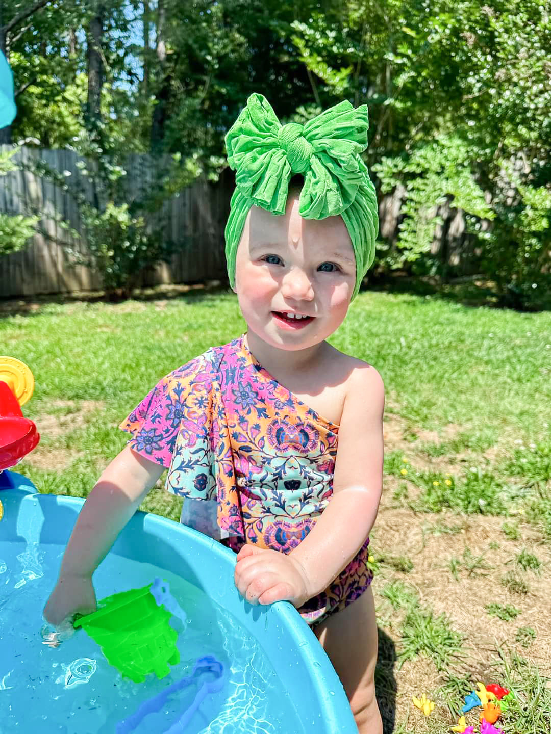 Tiki | Parakeet Green | Honeycomb Headwrap