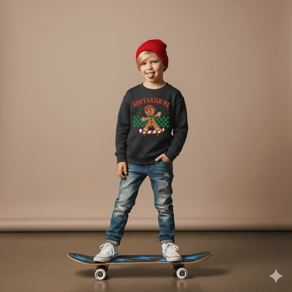 Can't Catch Me Crewneck Sweatshirt - Bunny Knots