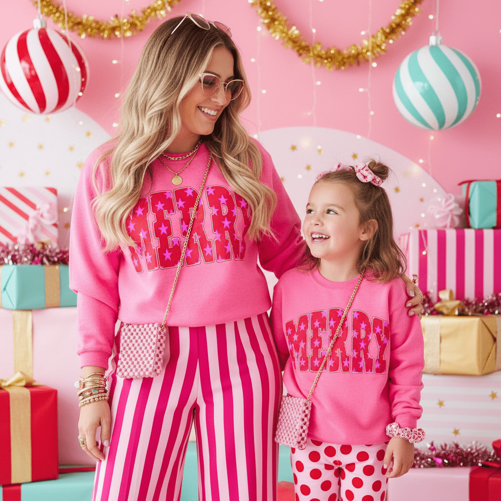 Merry Crewneck Sweatshirt - Bunny Knots