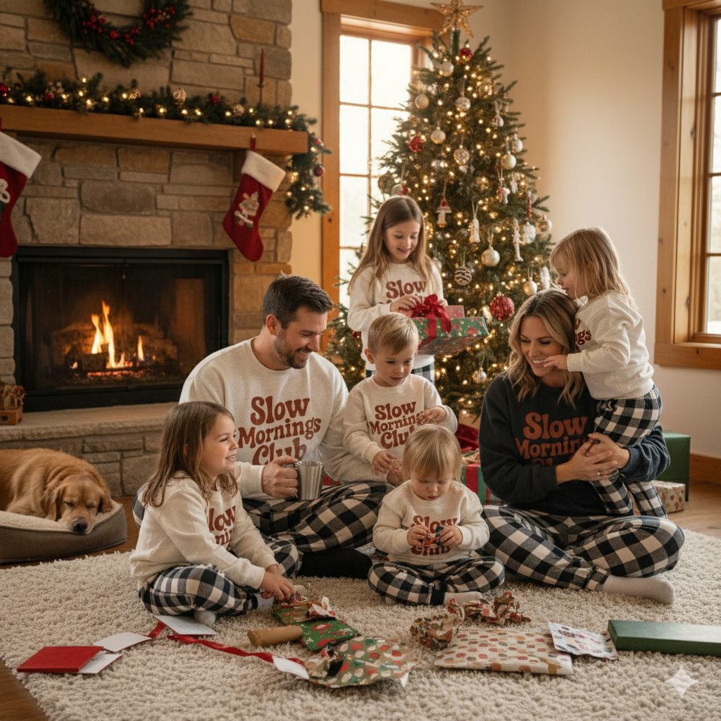 Slow Mornings Club Flannel Jogger Pants