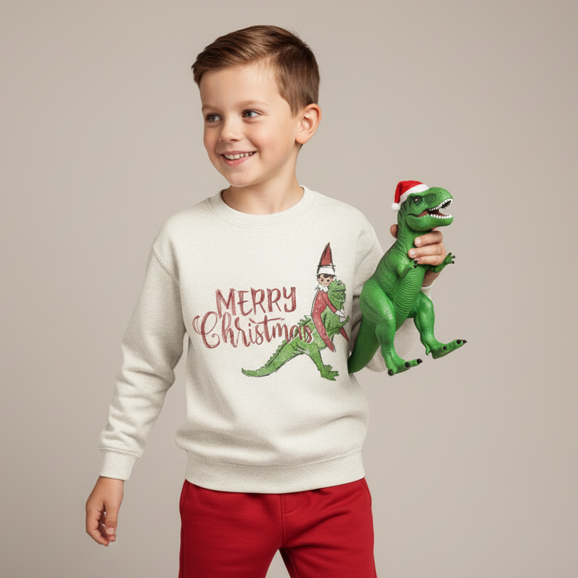 Elf-a-Saurus Crewneck Sweatshirt