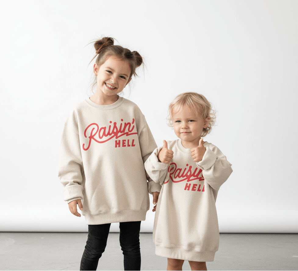 Raisin' Hell Crewneck Sweatshirt - Bunny Knots