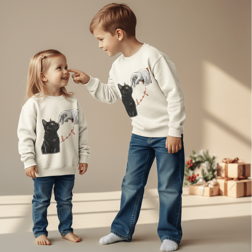 Santa Boop Crewneck Sweatshirt - Bunny Knots