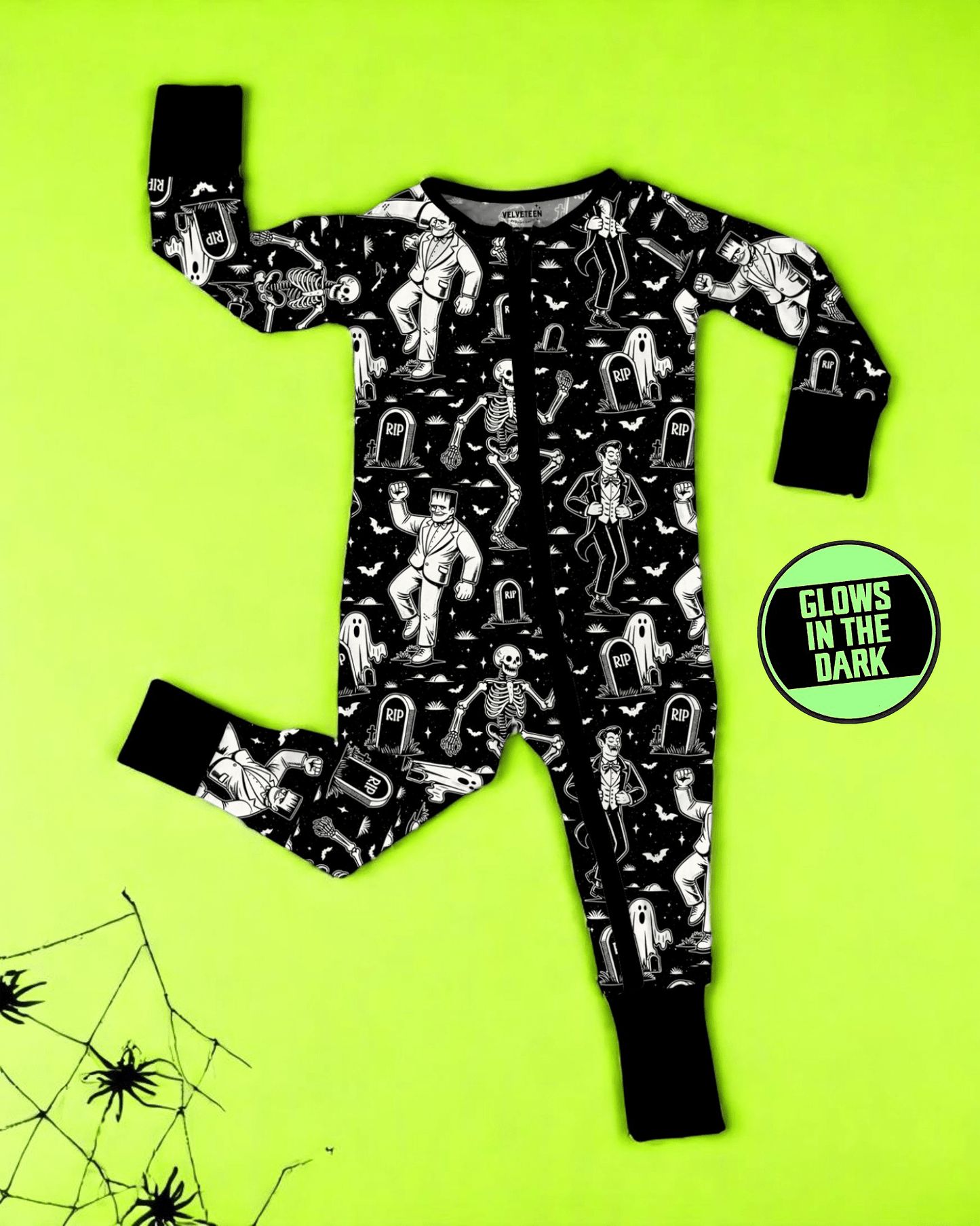 Ghoulish Grooves GLOW - IN - THE - DARK | Modal Convertible Zippy - Bunny Knots