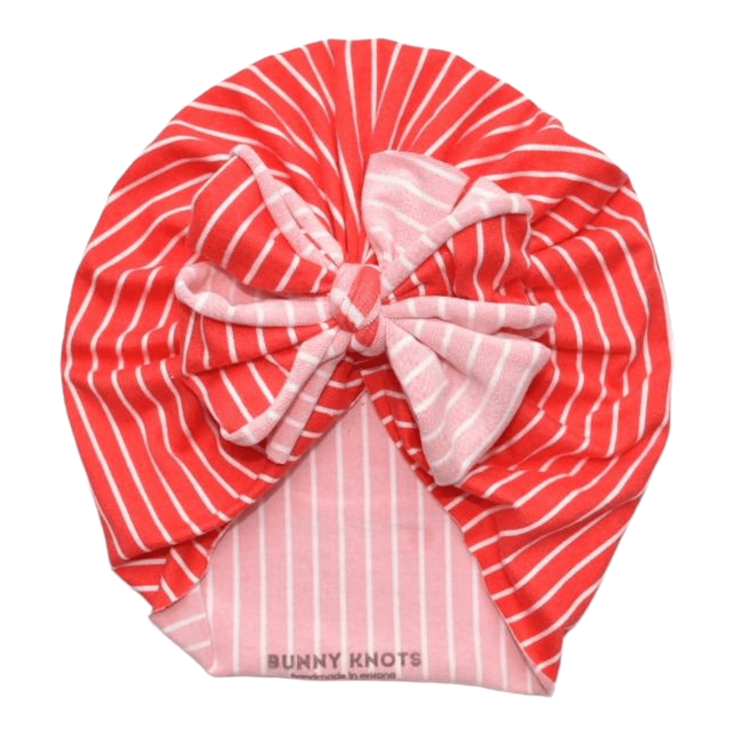 G.W. | Red & White Stripe | Classic Headwrap - Bunny Knots