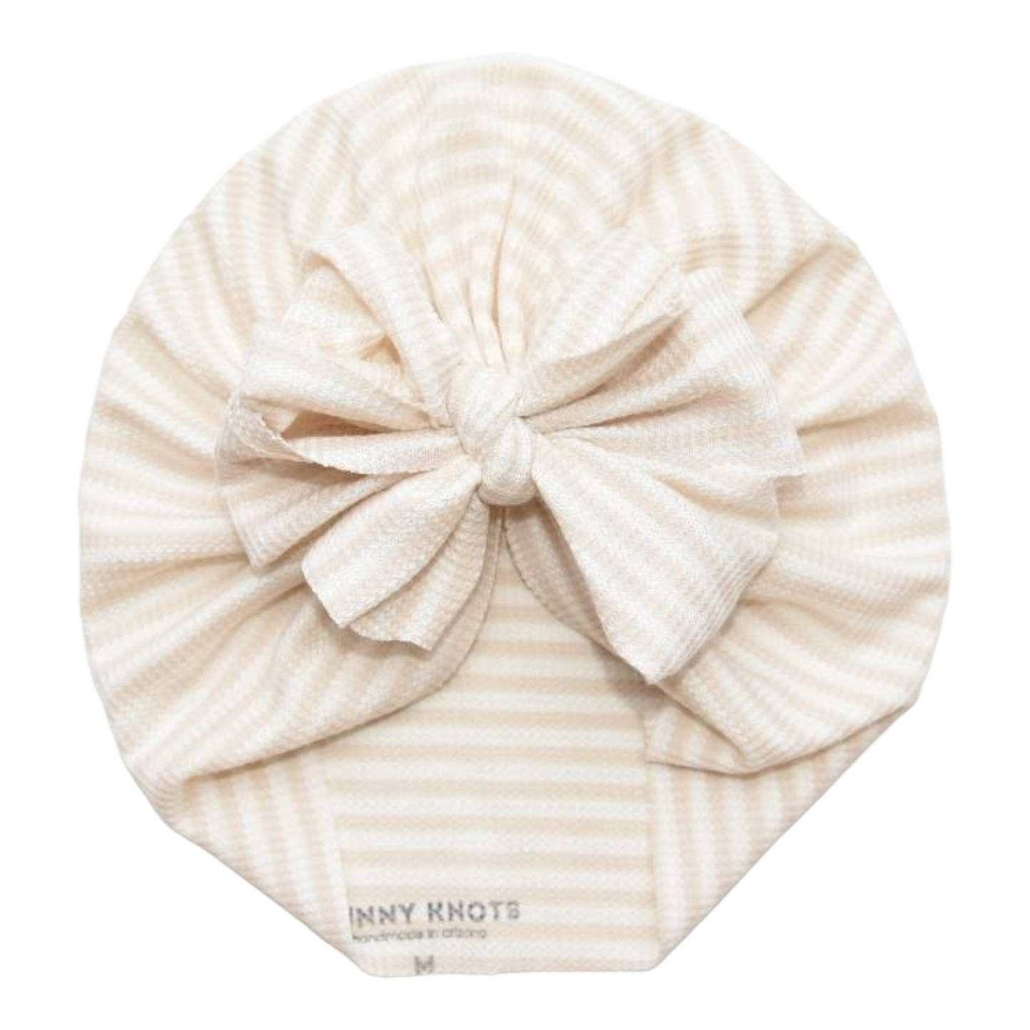 Dustee | Natural Tan & Cream Stripe | Waffle Headwrap
