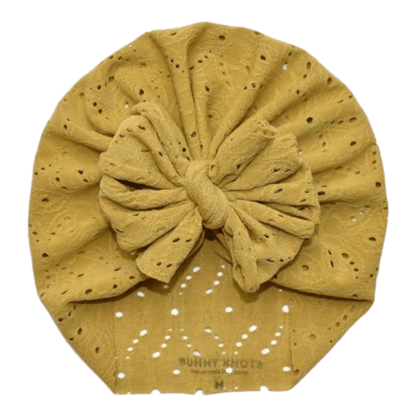 Aluma | Wheat Chartreuse | Eyelet Headwrap - Bunny Knots