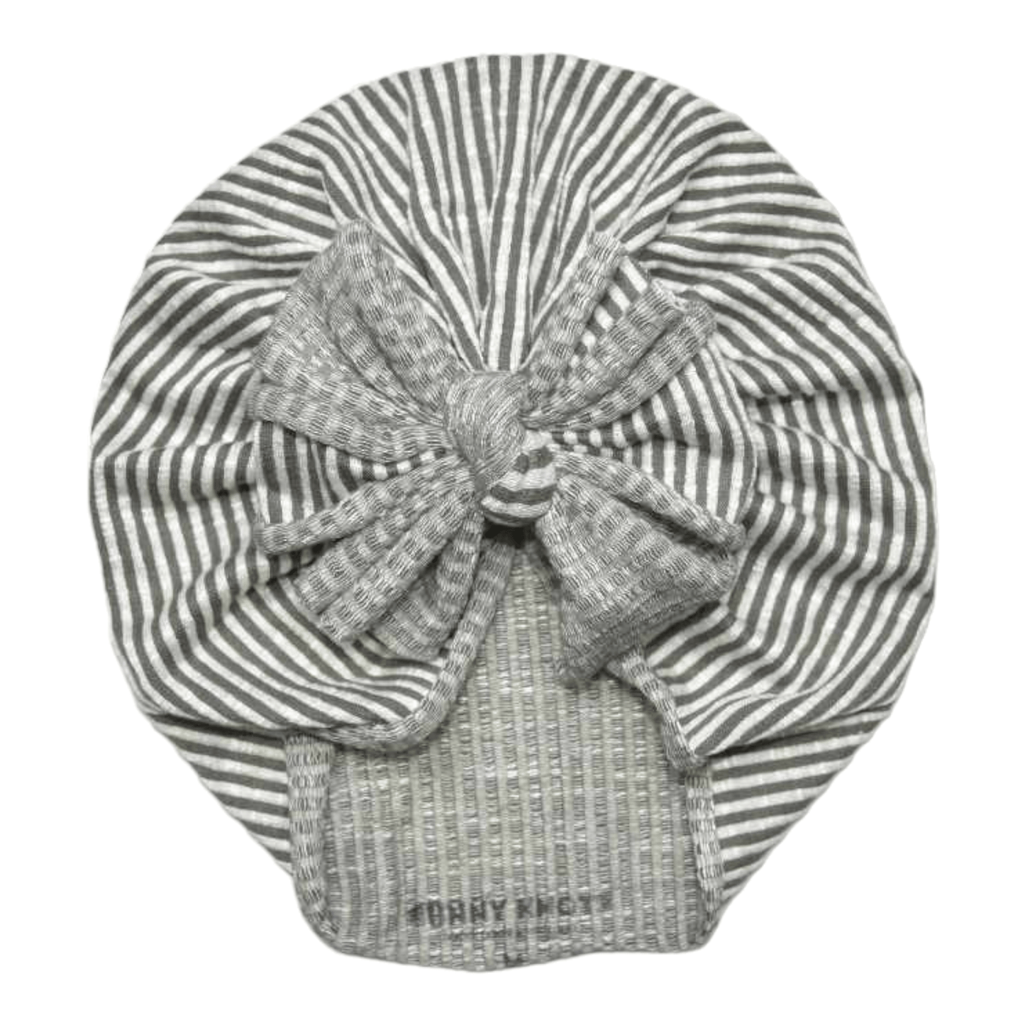 Patsie | Olive Green Stripe | Buttery Rib Headwrap - Bunny Knots