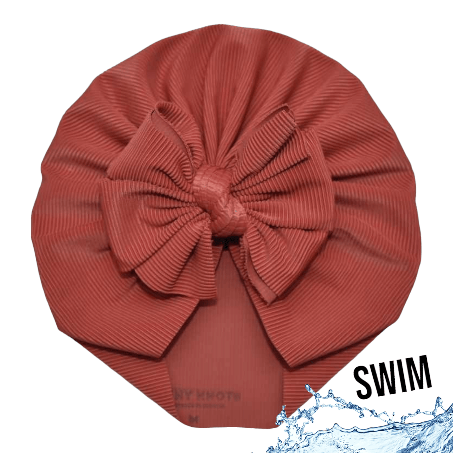 Harp | Cranberry | Ribbed Swim Headwrap - Bunny Knots