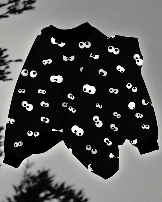 Watchful Eyes | Bamboo French Terry Jogger Set