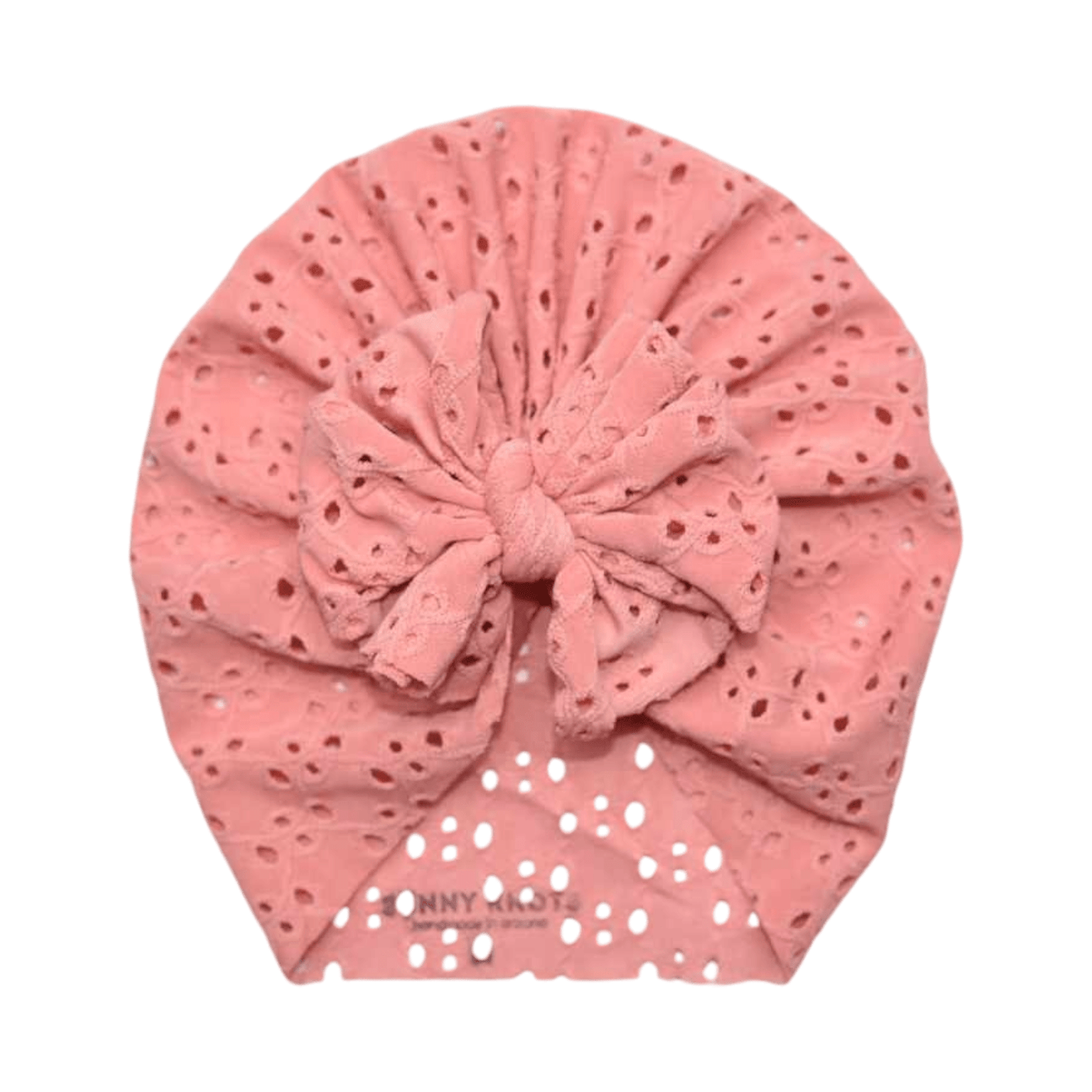 Ava | Rogue Pink | Eyelet Headwrap - Bunny Knots
