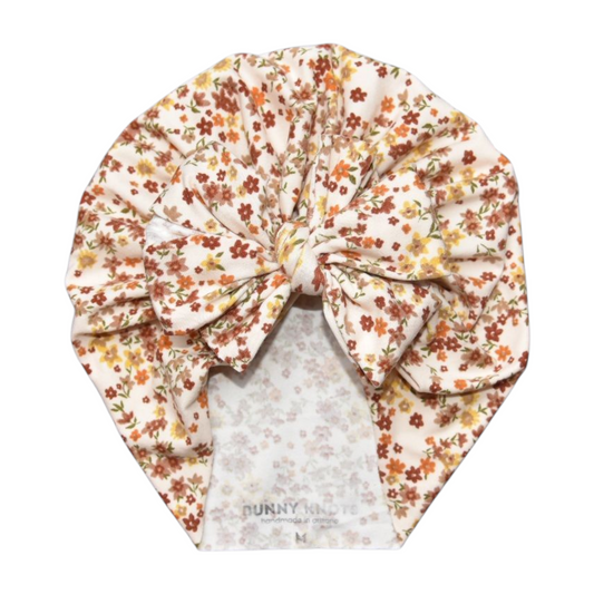 Marjorie | Neutral Floral | Classic Headwrap