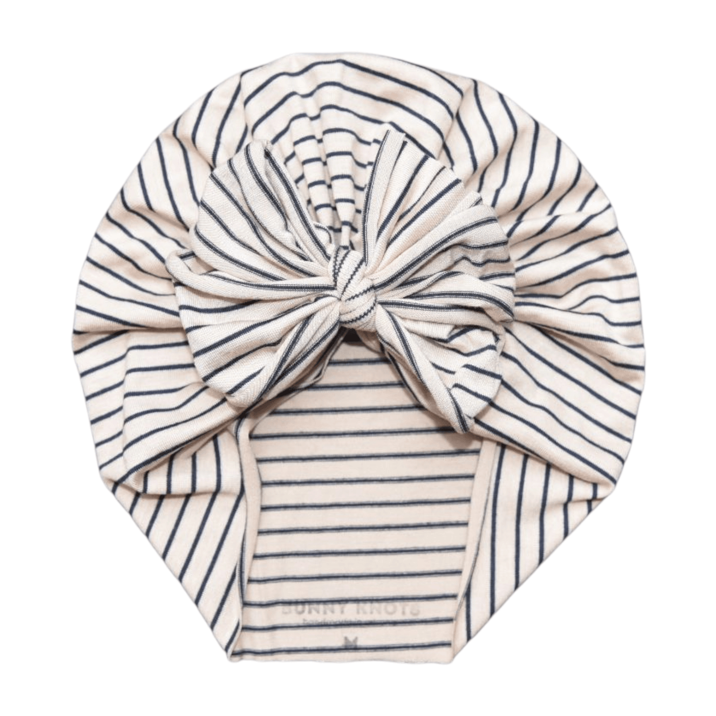 Greda | Navy & Natural Stripe | Classic Headwrap - Bunny Knots