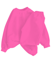 Load image into Gallery viewer, Pink Glo | Bamboo French Terry Jogger Set
