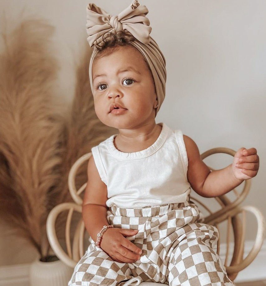 Ivory | True Bone | Classic Headwrap - Bunny Knots