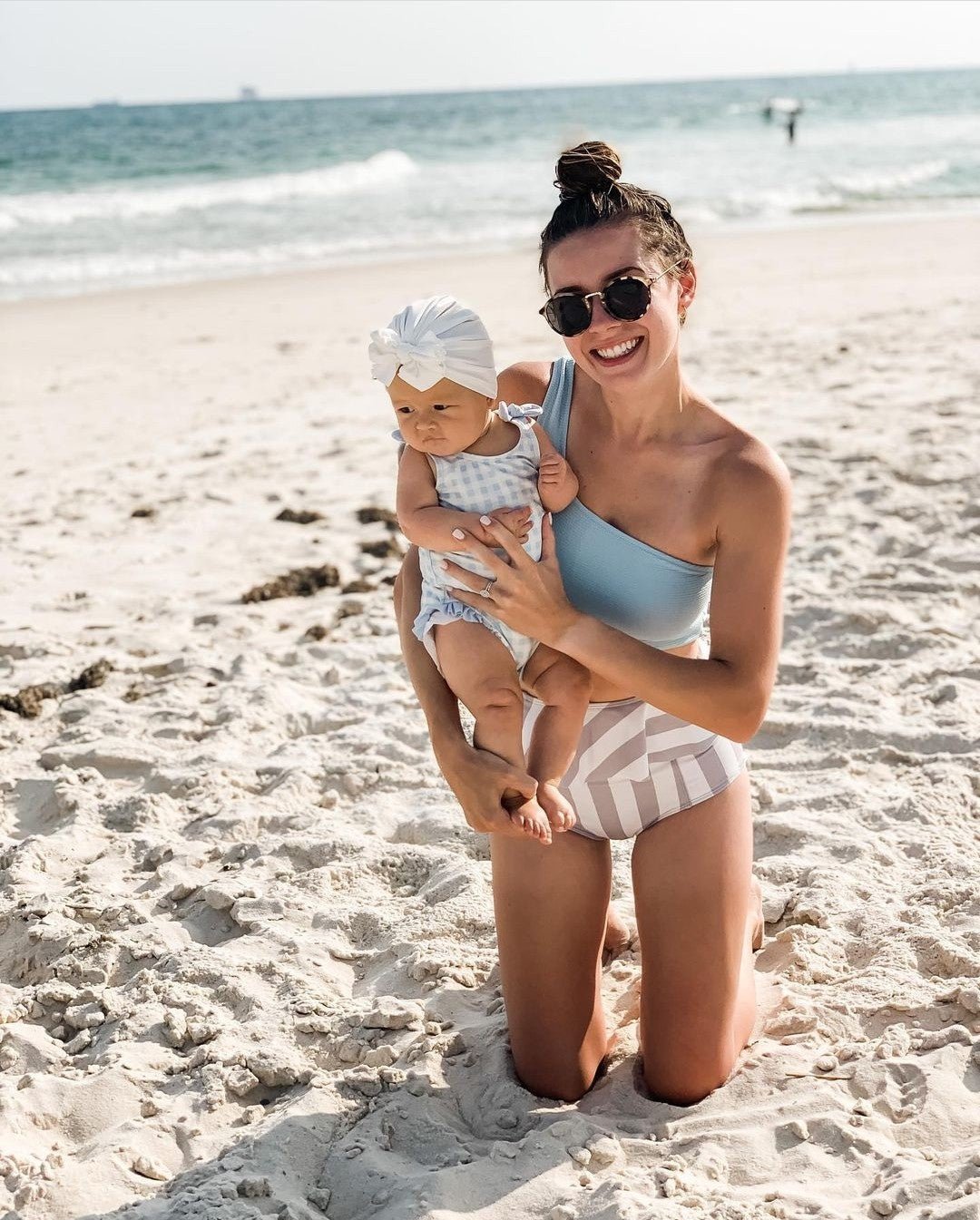 Genevieve | Cloud White | Swim Headwrap - Bunny Knots