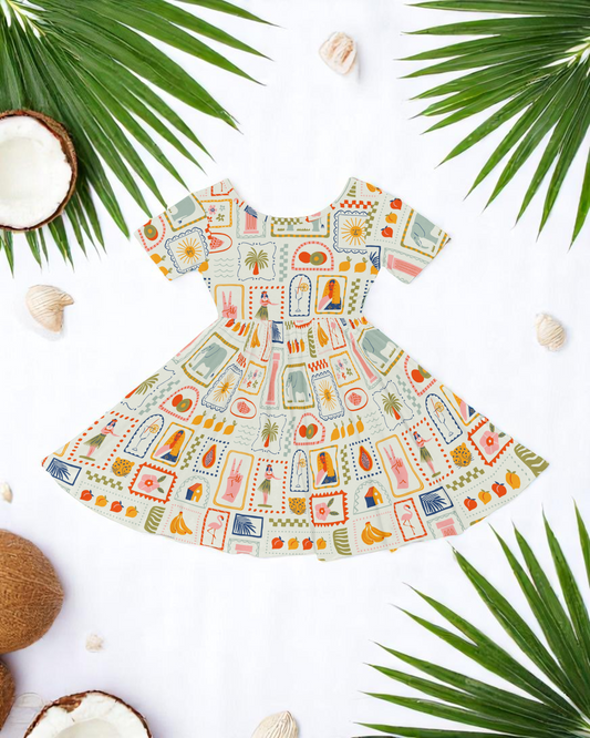 White Lotus Twirl Dress