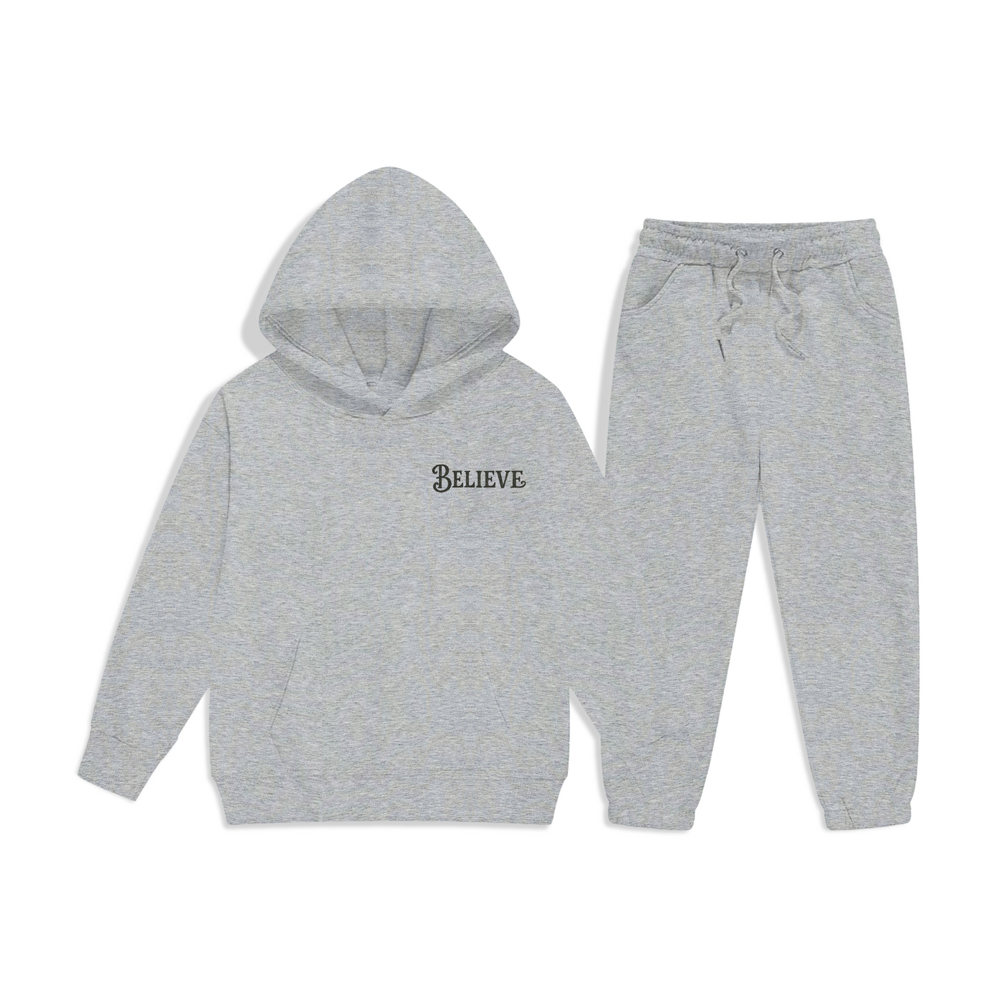Believe Hoodie Set