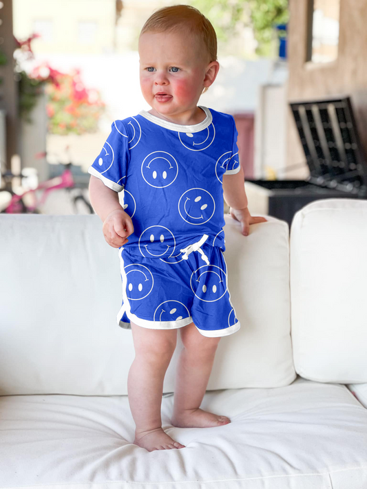 Don't Be Blue | Bamboo Retro Shortie Set
