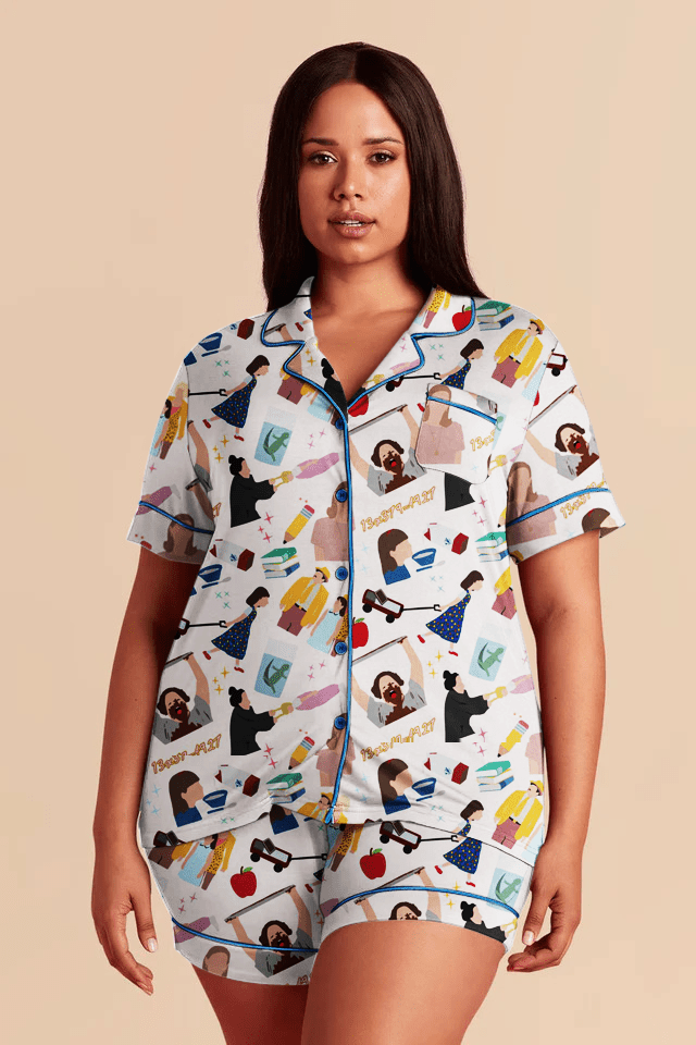 I'm Big You're Little | Women's Lounge Short Set - Bunny Knots