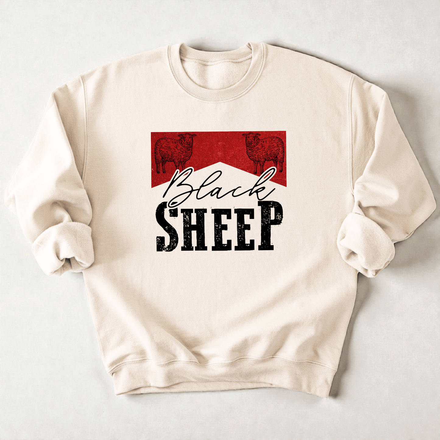 Black Sheep Crewneck Sweatshirt - Bunny Knots
