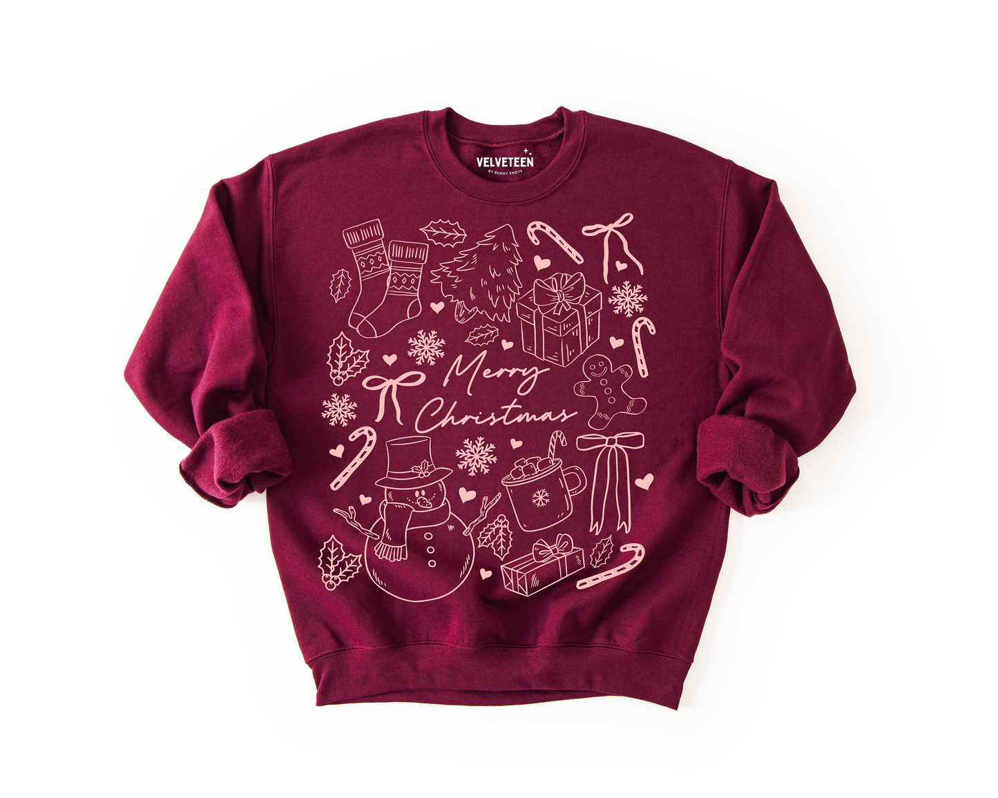 Christmas Doodles Crewneck Sweatshirt