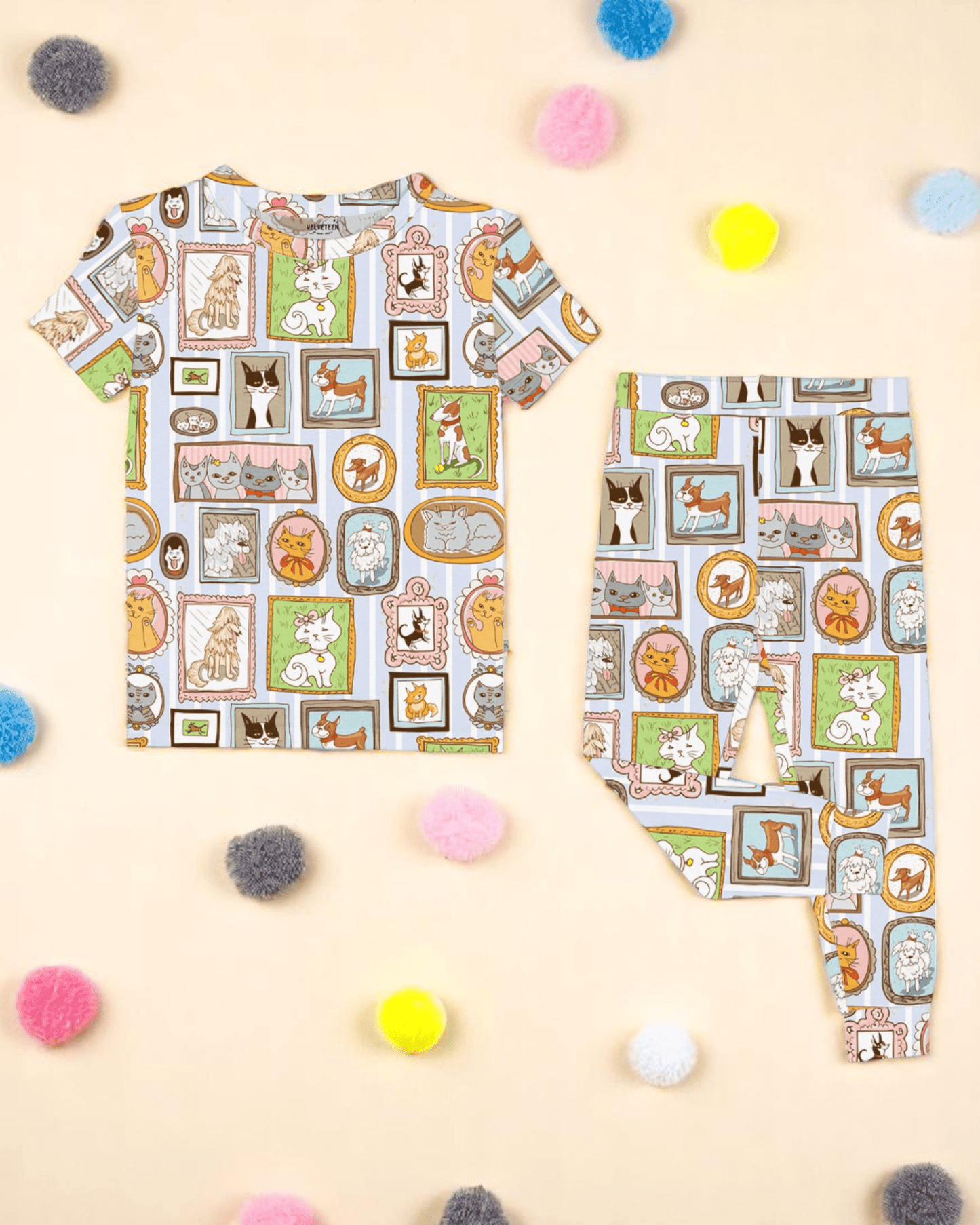 The Memory of You | Modal Short Sleeve 2 - Piece Lounge Set - Bunny Knots