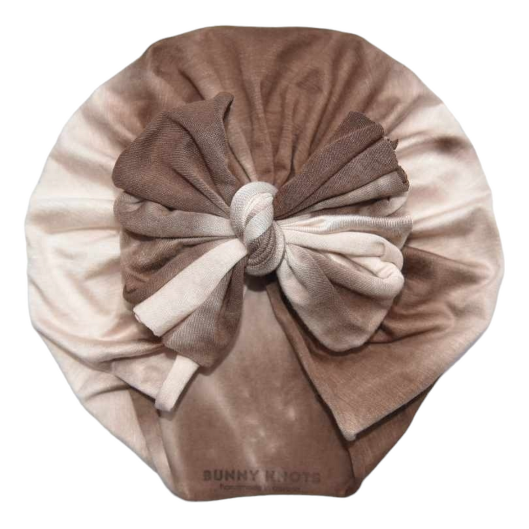 Deliah | Mocha Tie Dye | Classic Raga Headwrap