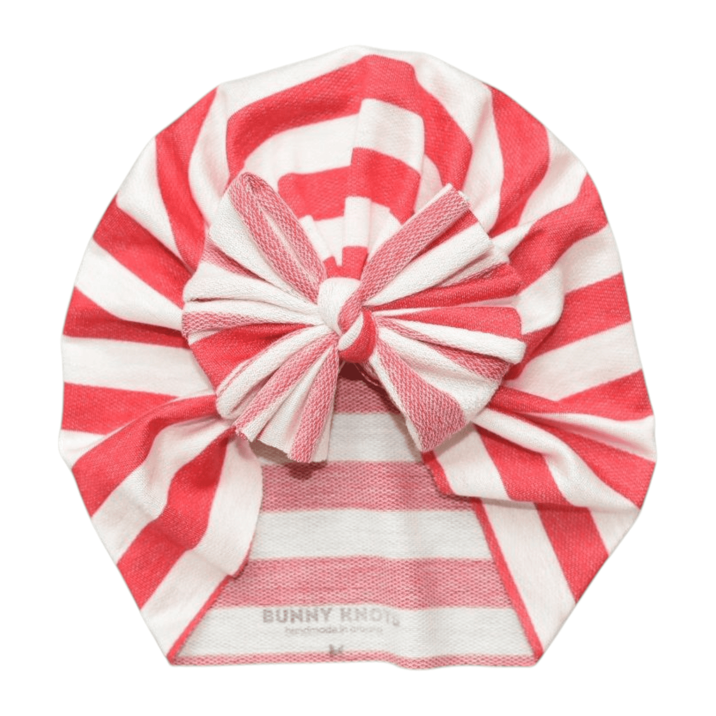 Banner | Red Stripe | French Terry Headwrap - Bunny Knots