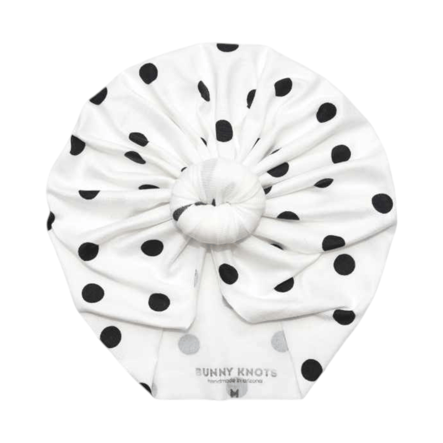 Darling | Black & White Polka | Classic Headwrap - Bunny Knots
