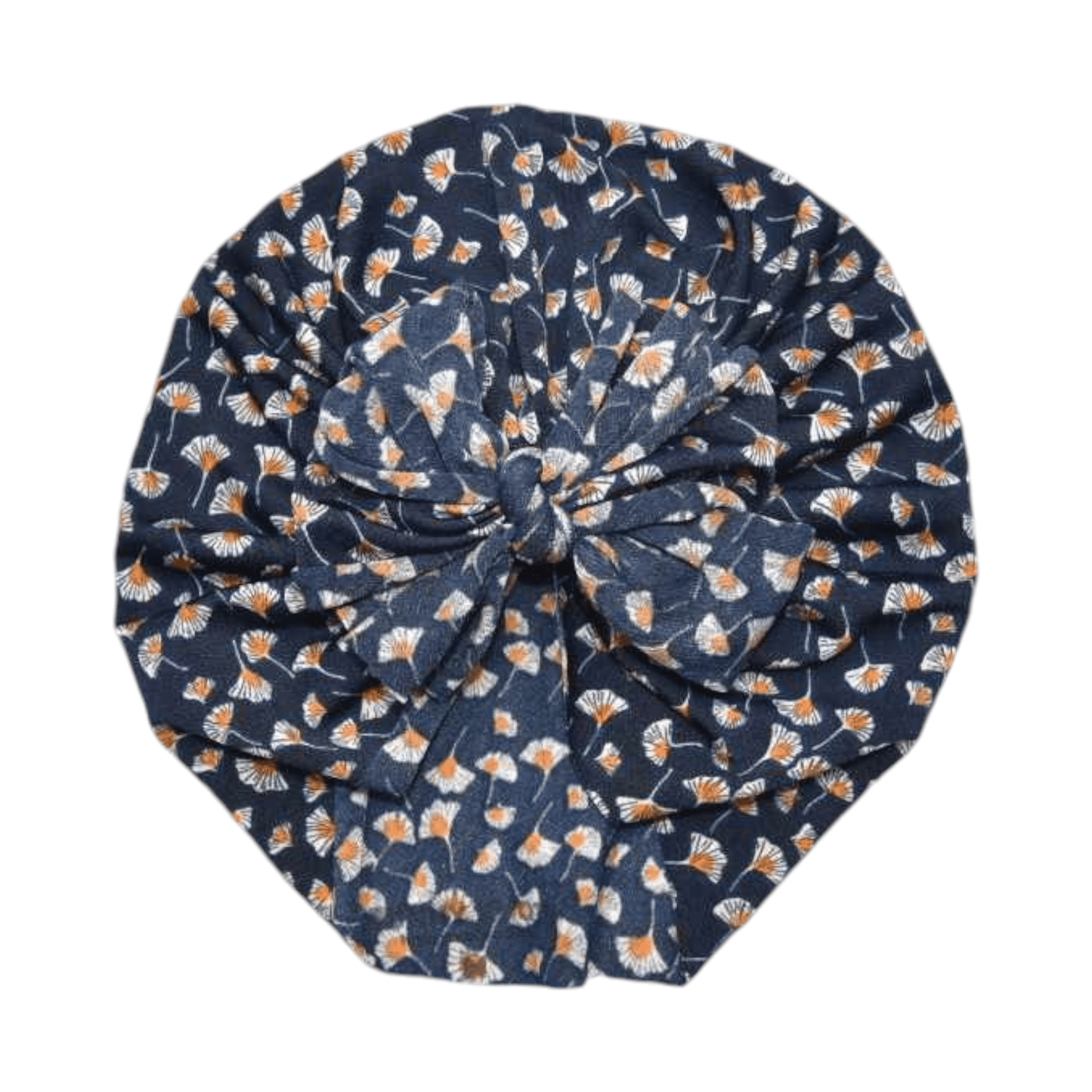 Gerta | Navy Vintage Poppy | Classic Headwrap - Bunny Knots