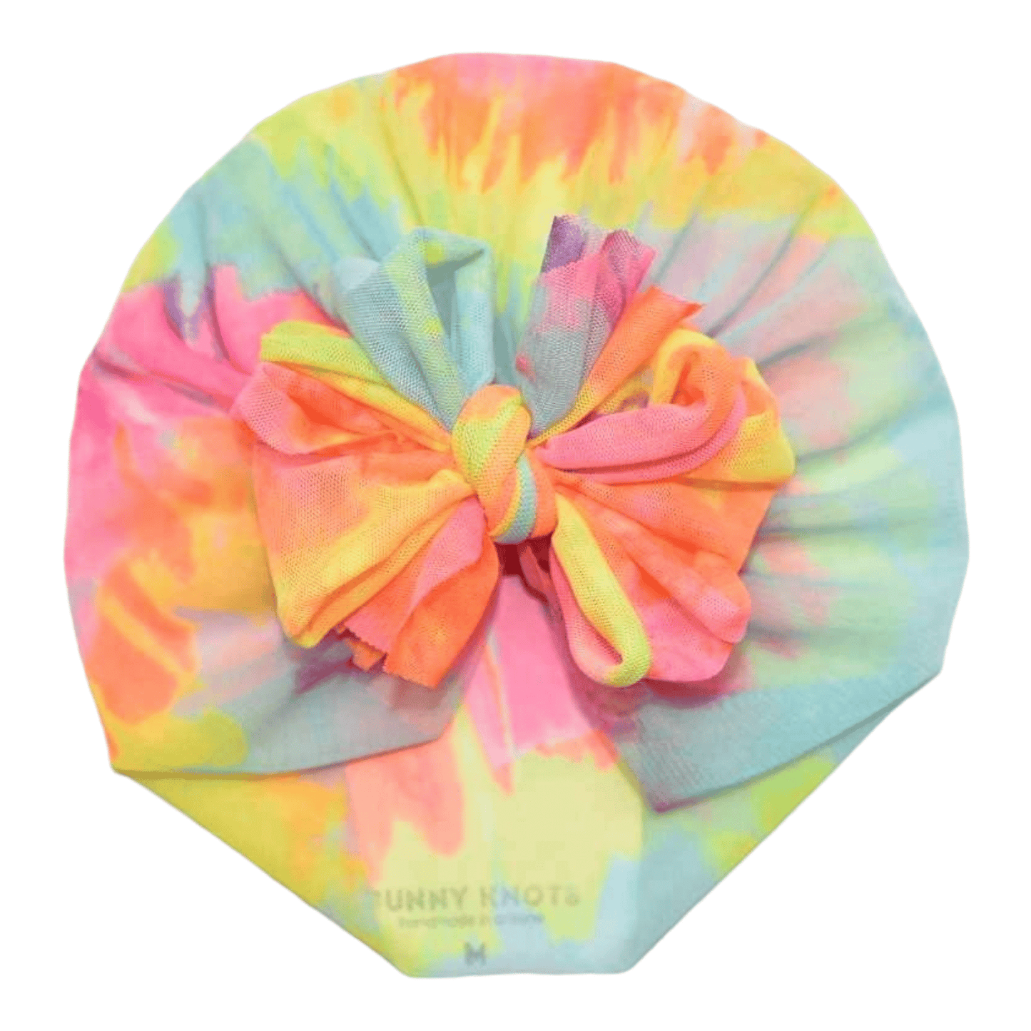 Sonnie | Bright Tie - Dye | Boho Mesh Headwrap - Bunny Knots
