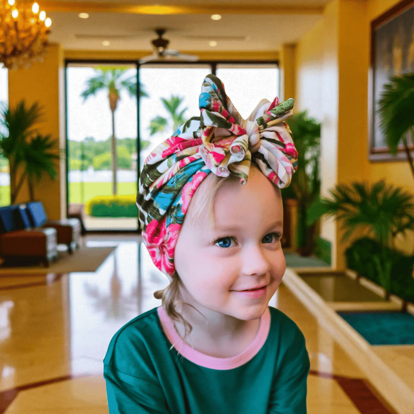 Isla Too | Tiki Floral | Eyelet Headwrap - Bunny Knots